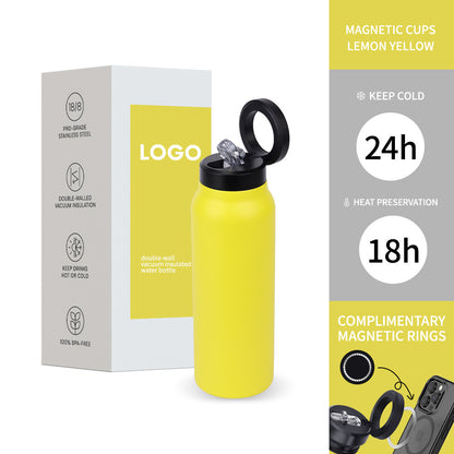 Water Bottle with MagSafe Phone Holder